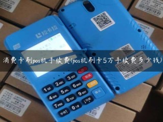 消费类刷卡POS机手续费(POS机刷卡5万手续费是多少)